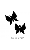 Sticker mural miroir papillons