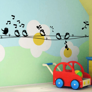 Sticker mural oiseaux mélodieux
