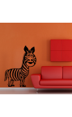 Sticker mural zebre